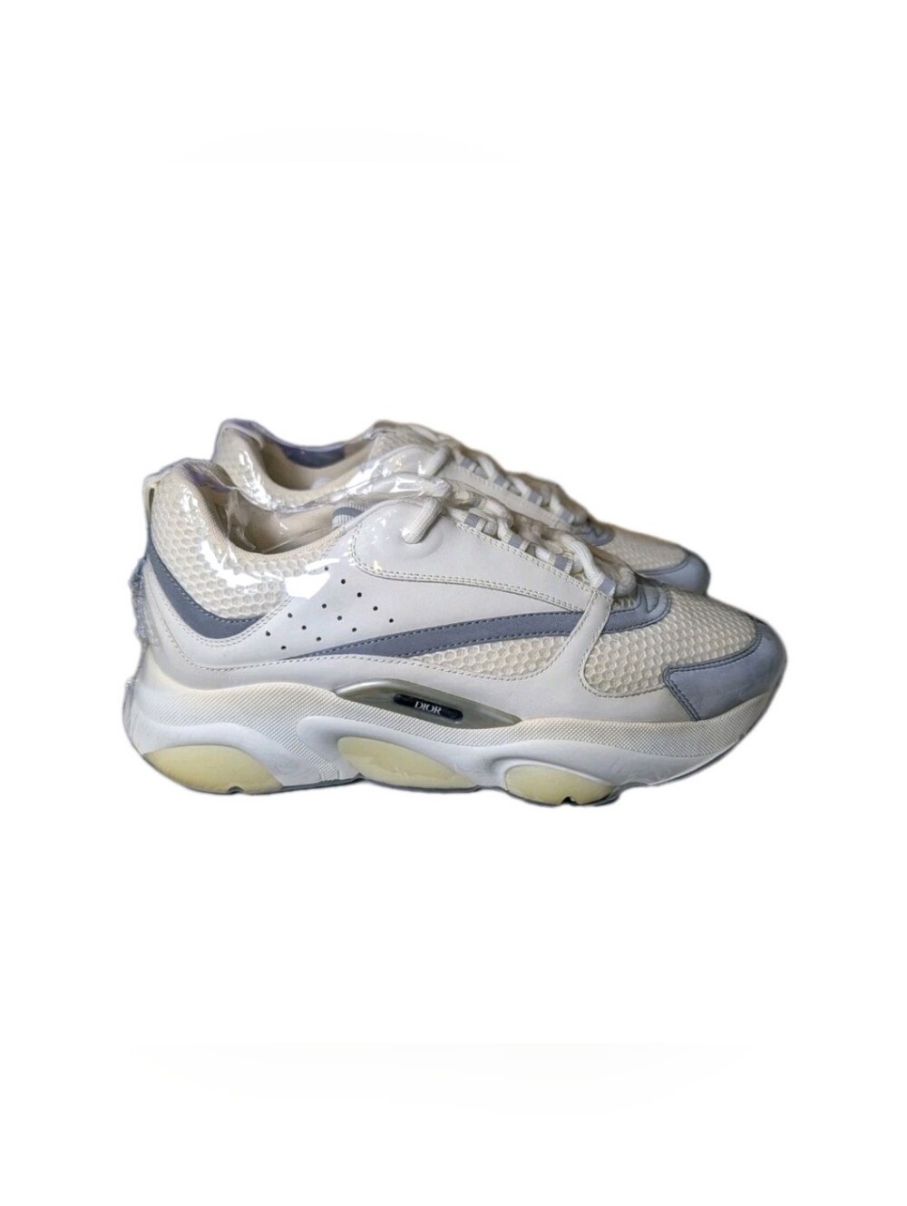 Dior b22 Sneakers 3SN231YJG Men Size 44 White Gray NEW In Box - Picture 1 of 7
